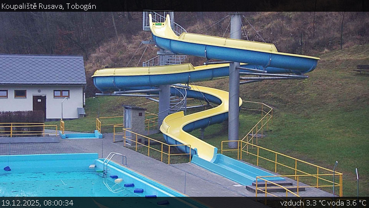 Koupaliště Rusava - Tobogán - 19.12.2025 v 08:00