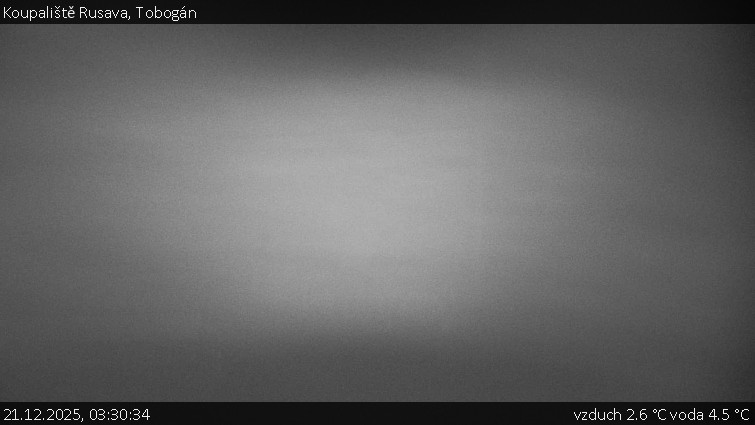 Koupaliště Rusava - Tobogán - 21.12.2025 v 03:30