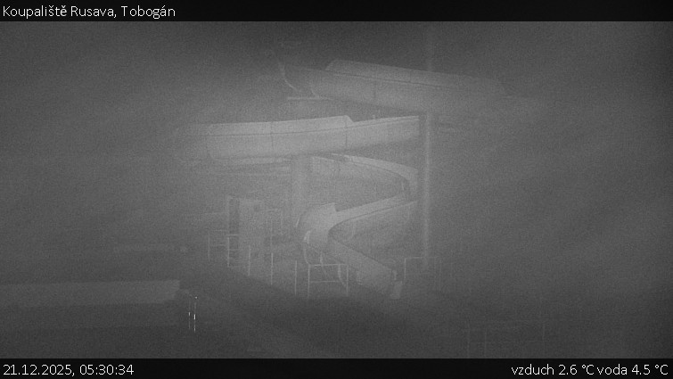 Koupaliště Rusava - Tobogán - 21.12.2025 v 05:30