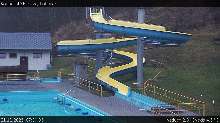 Koupaliště Rusava - Tobogán - 21.12.2025 v 07:30