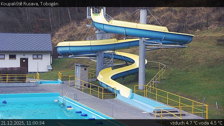 Koupaliště Rusava - Tobogán - 21.12.2025 v 11:00