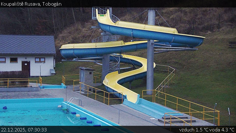 Koupaliště Rusava - Tobogán - 22.12.2025 v 07:30