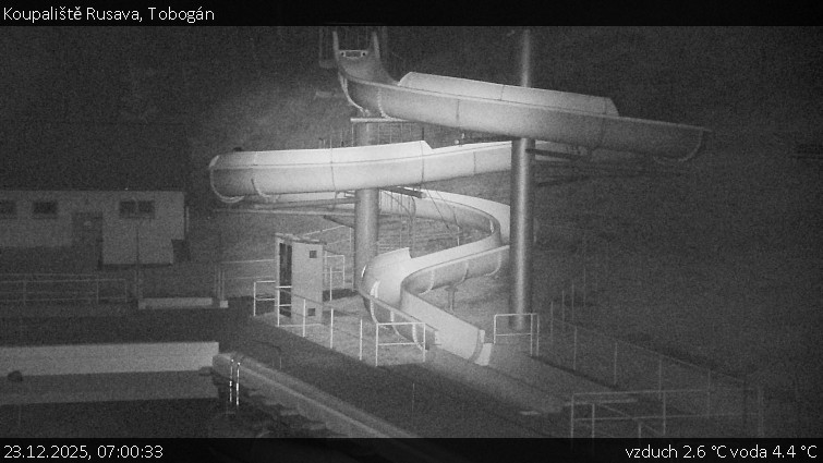 Koupaliště Rusava - Tobogán - 23.12.2025 v 07:00