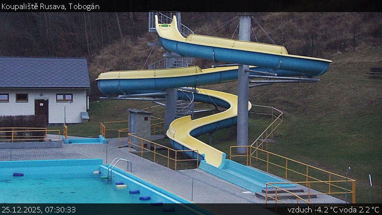 Koupaliště Rusava - Tobogán - 25.12.2025 v 07:30