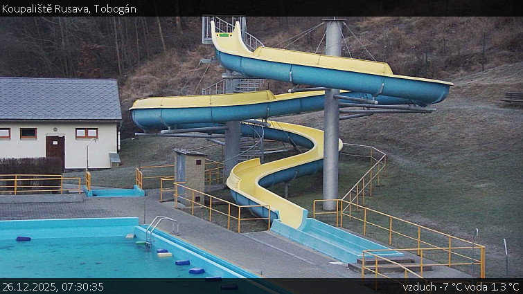 Koupaliště Rusava - Tobogán - 26.12.2025 v 07:30