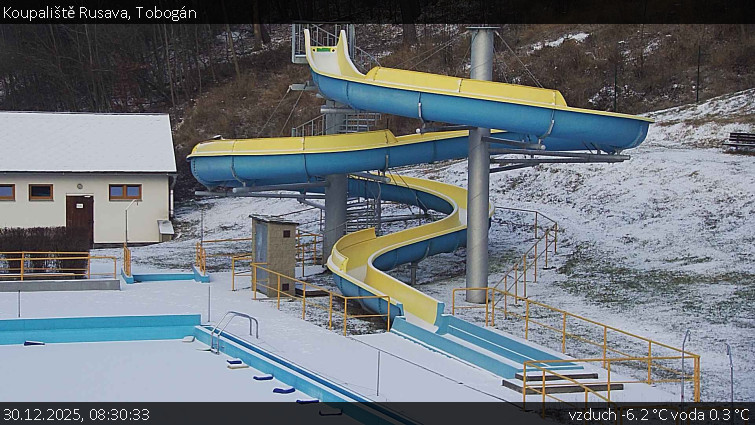 Koupaliště Rusava - Tobogán - 30.12.2025 v 08:30