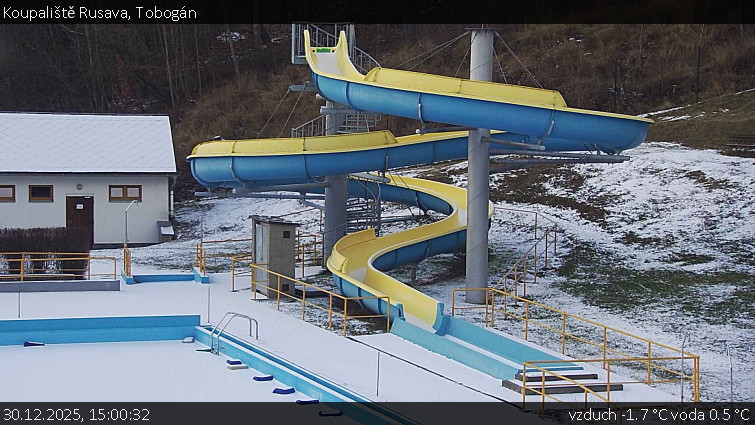 Koupaliště Rusava - Tobogán - 30.12.2025 v 15:00