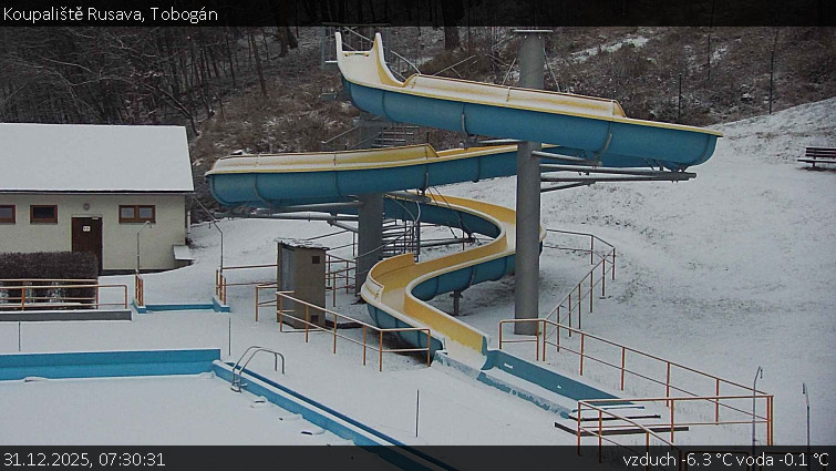 Koupaliště Rusava - Tobogán - 31.12.2025 v 07:30