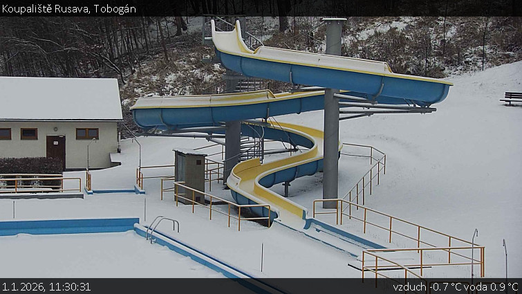 Koupaliště Rusava - Tobogán - 1.1.2026 v 11:30