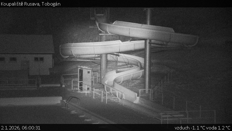 Koupaliště Rusava - Tobogán - 2.1.2026 v 06:00