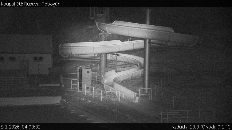 Koupaliště Rusava - Tobogán - 9.1.2026 v 04:00