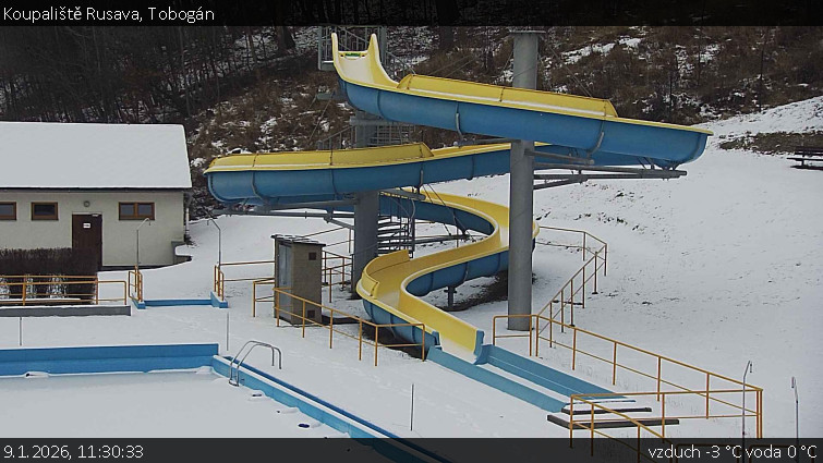 Koupaliště Rusava - Tobogán - 9.1.2026 v 11:30