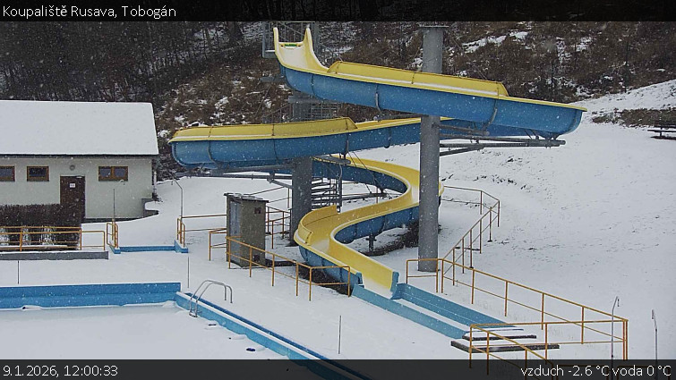 Koupaliště Rusava - Tobogán - 9.1.2026 v 12:00