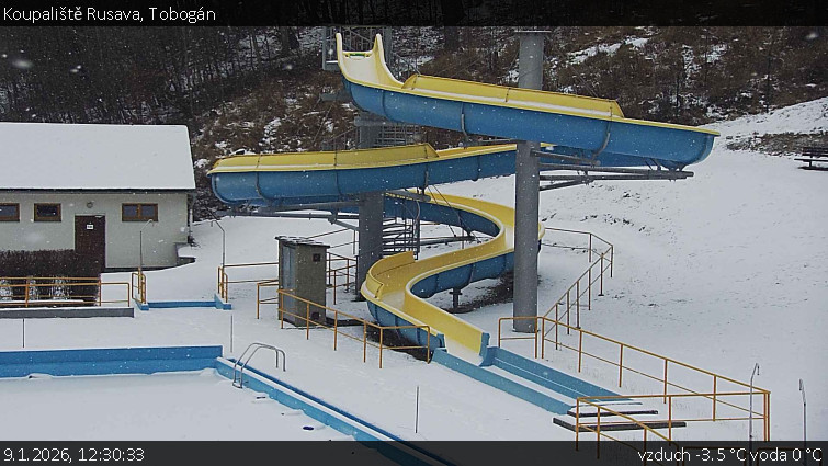 Koupaliště Rusava - Tobogán - 9.1.2026 v 12:30