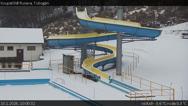 Koupaliště Rusava - Tobogán - 10.1.2026 v 10:00