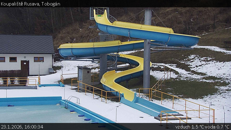 Koupaliště Rusava - Tobogán - 23.1.2026 v 16:00