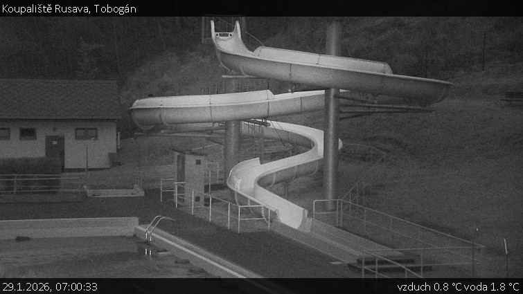 Koupaliště Rusava - Tobogán - 29.1.2026 v 07:00