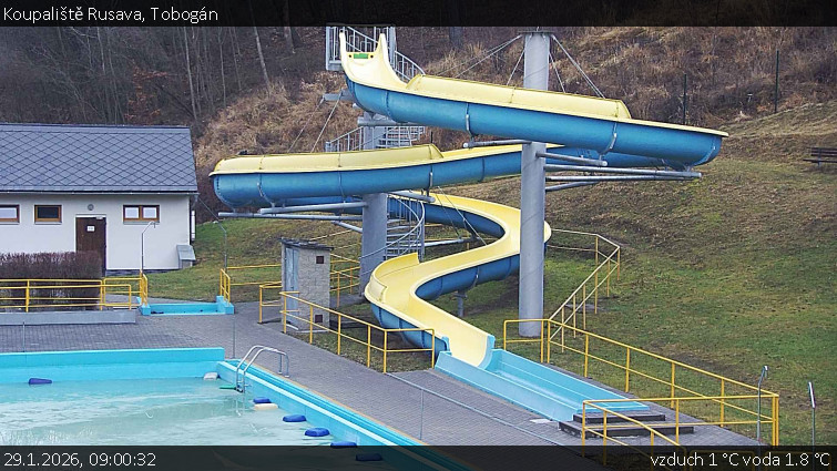 Koupaliště Rusava - Tobogán - 29.1.2026 v 09:00