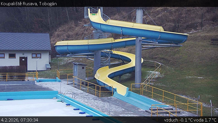 Koupaliště Rusava - Tobogán - 4.2.2026 v 07:30