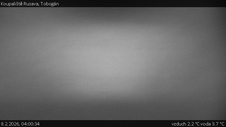 Koupaliště Rusava - Tobogán - 8.2.2026 v 04:00