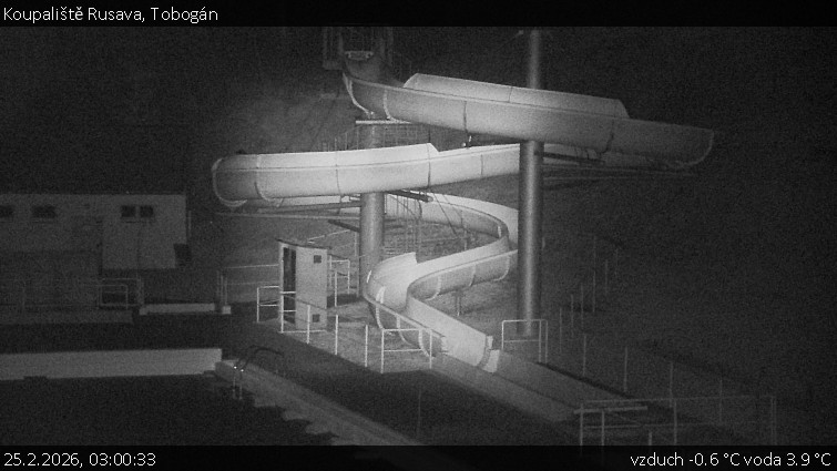 Koupaliště Rusava - Tobogán - 25.2.2026 v 03:00
