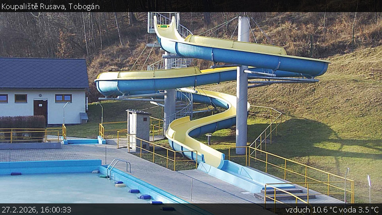 Koupaliště Rusava - Tobogán - 27.2.2026 v 16:00