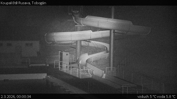 Koupaliště Rusava - Tobogán - 2.3.2026 v 00:00
