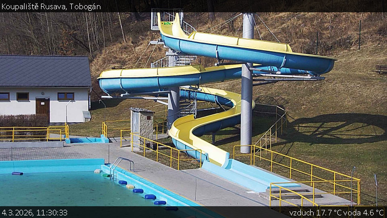 Koupaliště Rusava - Tobogán - 4.3.2026 v 11:30