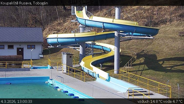 Koupaliště Rusava - Tobogán - 4.3.2026 v 13:00