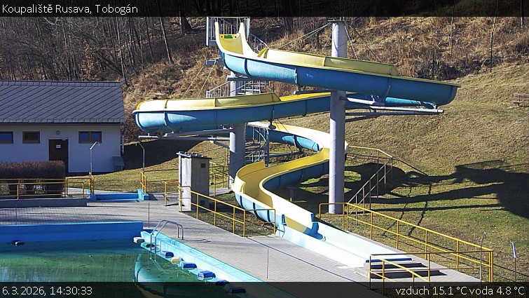 Koupaliště Rusava - Tobogán - 6.3.2026 v 14:30