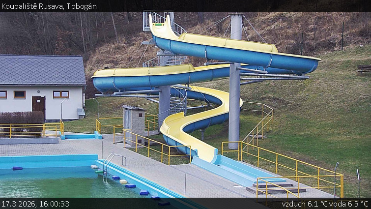 Koupaliště Rusava - Tobogán - 17.3.2026 v 16:00