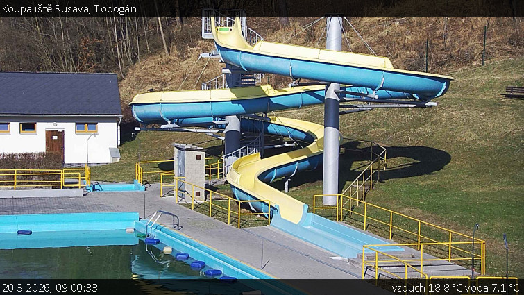Koupaliště Rusava - Tobogán - 20.3.2026 v 09:00