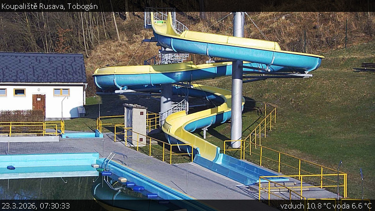 Koupaliště Rusava - Tobogán - 23.3.2026 v 07:30