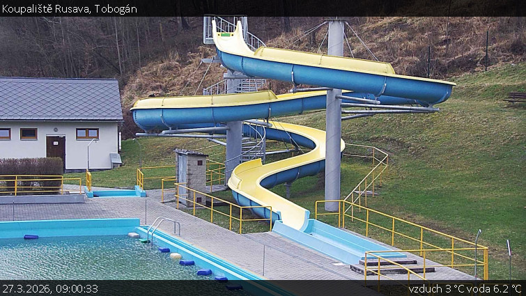 Koupaliště Rusava - Tobogán - 27.3.2026 v 09:00