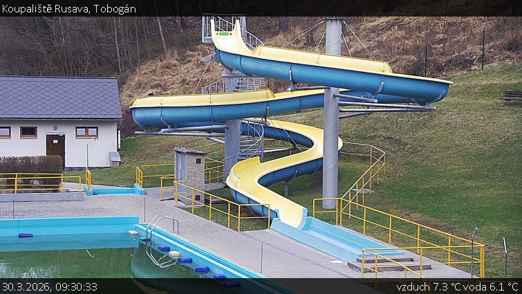 Koupaliště Rusava - Tobogán - 30.3.2026 v 09:30