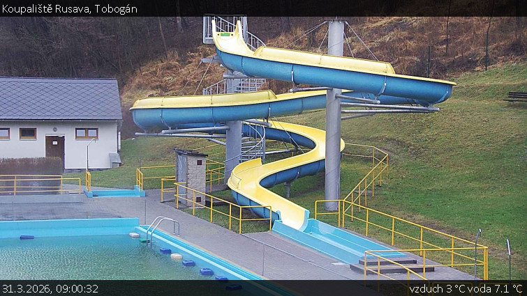 Koupaliště Rusava - Tobogán - 31.3.2026 v 09:00