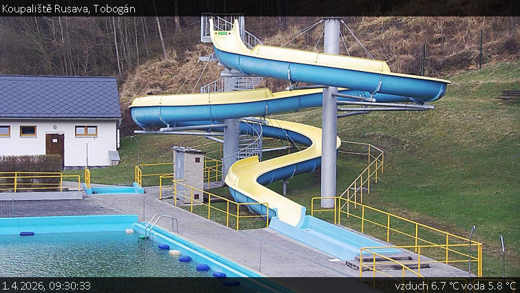 Koupaliště Rusava - Tobogán - 1.4.2026 v 09:30