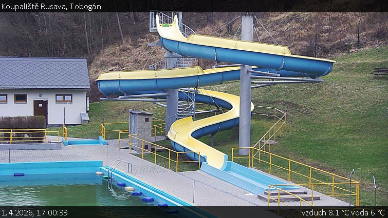 Koupaliště Rusava - Tobogán - 1.4.2026 v 17:00