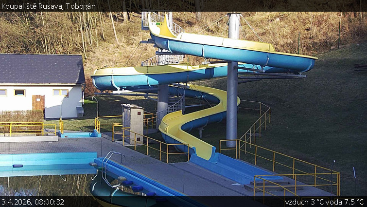 Koupaliště Rusava - Tobogán - 3.4.2026 v 08:00