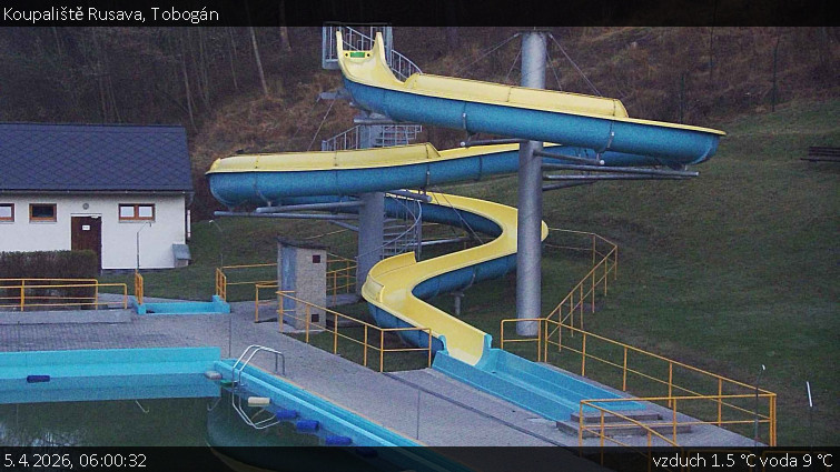 Koupaliště Rusava - Tobogán - 5.4.2026 v 06:00