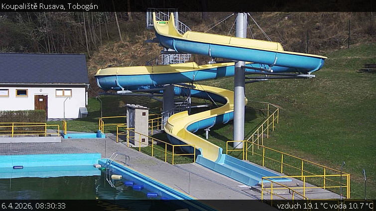 Koupaliště Rusava - Tobogán - 6.4.2026 v 08:30