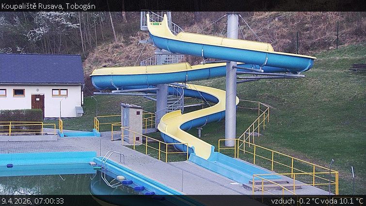 Koupaliště Rusava - Tobogán - 9.4.2026 v 07:00