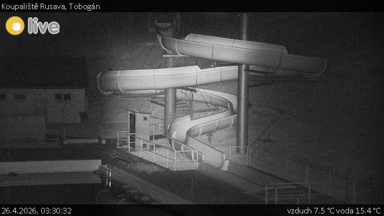 Koupaliště Rusava - Tobogán - 26.4.2026 v 03:30