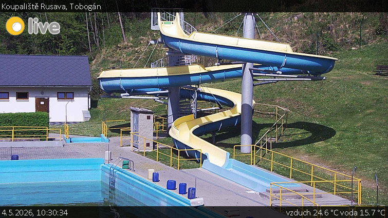 Koupaliště Rusava - Tobogán - 4.5.2026 v 10:30