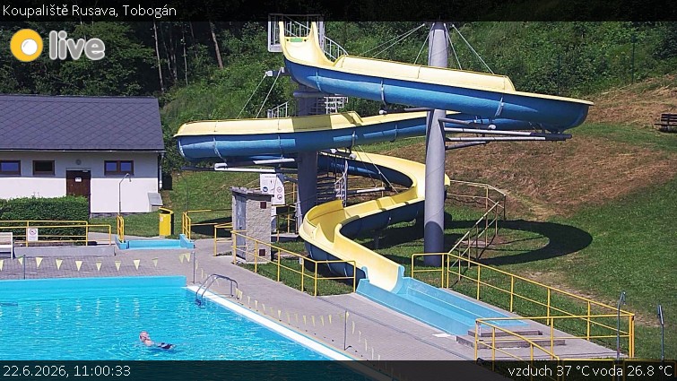 Koupaliště Rusava - Tobogán - 22.6.2026 v 11:00