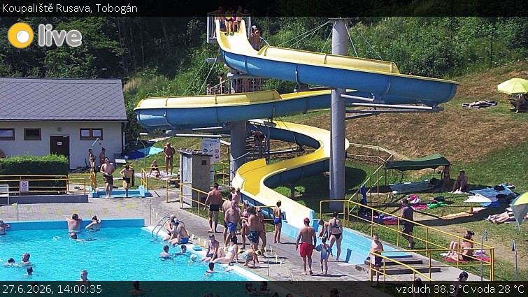 Koupaliště Rusava - Tobogán - 27.6.2026 v 14:00