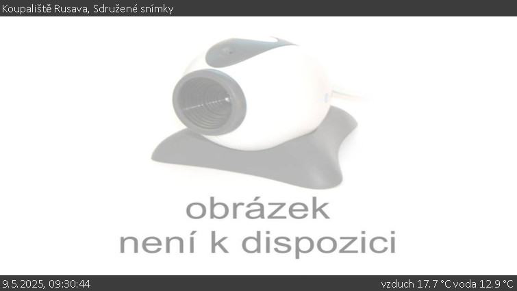 Koupaliště Rusava - Sdružené snímky - 9.5.2025 v 09:30 Koupaliště Rusava - Sdružené snímky - 9.5.2025 v 09:30