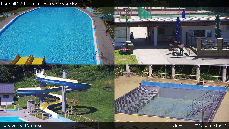Koupaliště Rusava - Sdružené snímky - 14.6.2025 v 12:00 Koupaliště Rusava - Sdružené snímky - 14.6.2025 v 12:00
