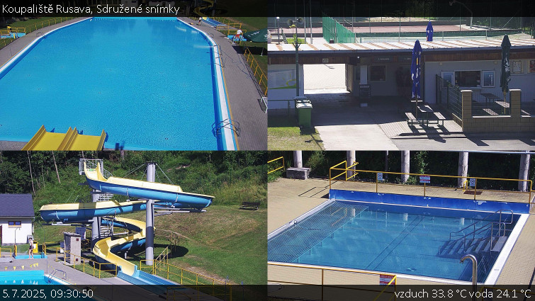 Koupaliště Rusava - Sdružené snímky - 5.7.2025 v 09:30 Koupaliště Rusava - Sdružené snímky - 5.7.2025 v 09:30