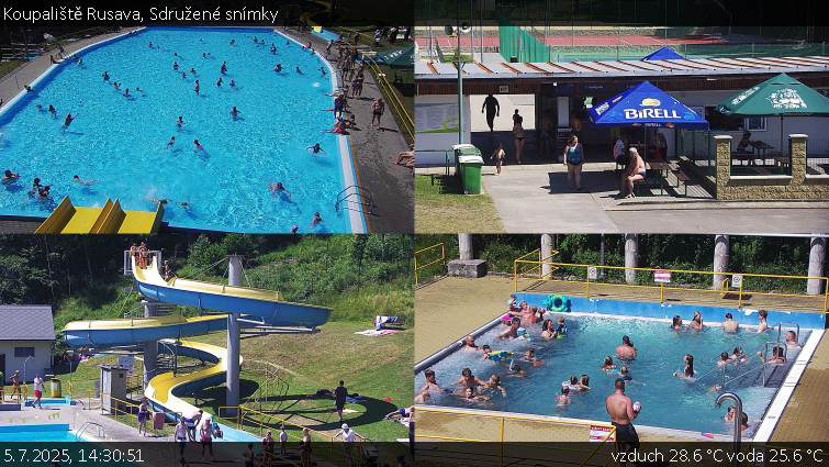 Koupaliště Rusava - Sdružené snímky - 5.7.2025 v 14:30 Koupaliště Rusava - Sdružené snímky - 5.7.2025 v 14:30